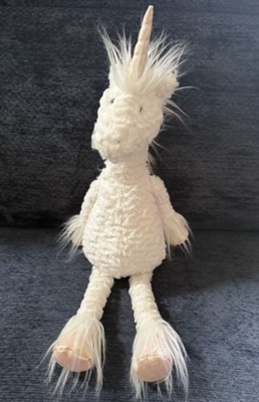 Jellycat London Dainty Unicorn Soft Stuffed Animal Plush 22” VGUC